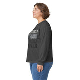 Long Sleeve Tee — "Put God First, Hustle for the Money, Put Yourself in Power" Inspirational Faith & Hustle Top