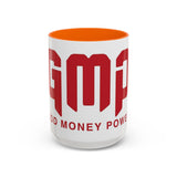 GMP Coffee Mug — Good Money Power Red Accent Ceramic Mug (11/15oz)