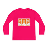 GMP "God Money Power" Youth Long Sleeve Tee - Orange Logo