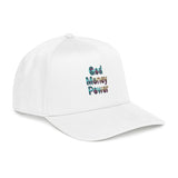 God Money Power Baseball Cap — Retro Text Embroidered Mid-Profile Hat