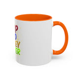 GMP God Money Power Accent Coffee Mug — Colorful Motivational Tea Cup (11/15 oz)