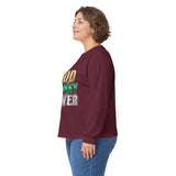 God Money Power -Long Sleeve Tee — Inspirational Faith & Wealth Graphic Shirt