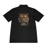 Tiger Crest Polo — 'God • Money • Power' Men's Sport Shirt