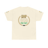 GMP God Money Power Tee — Motivational Gold Laurel Graphic T-Shirt