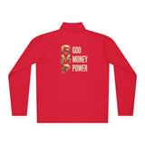 Quarter-Zip Pullover — GMP Gold Logo (God Money Power)