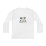 Youth Long Sleeve Tee — 'GMP GOD Money Power' Graphic