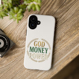 Phone Case — "God Money Power" Inspirational Religious Design