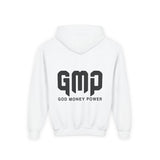 GMP 'God Money Power' Youth Hoodie — Bold Graphic Religious Streetwear