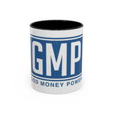 Coffee Mug — GMP (God Money Power) Blue Accent Ceramic Mug