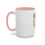 GMP GOD Money Power Accent Coffee Mug — Motivational Office Gift (11/15oz)