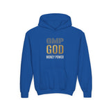 GMP GOD Youth Hoodie — "Money Power" Graphic Pullover