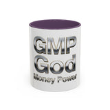 GMP God Money Power Chrome Accent Coffee Mug (11/15oz)