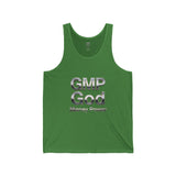 GMP God Money Power Metallic Tank Top — Graphic Motivational Sleeveless Shirt