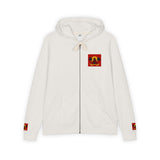 Jesus Palm Tree Hoodie — Faith-Inspired Full-Zip Zip-Up Hoodie
