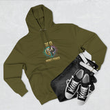 Three-Panel Fleece Hoodie