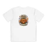 Youth Pumpkin Power Tee - "God Money Power" Halloween Graphic Shirt