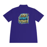 God Money Power Polo Shirt — Men's Graphic Sport Polo