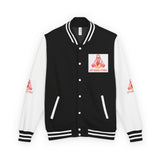 Letterman Jacket — "God Money Power" Graphic Varsity Jacket