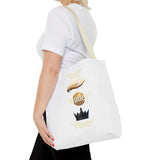 Inspirational 'God, Money, Power' Graphic Tote Bag