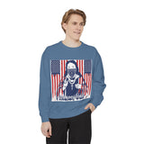 God Money Power Sweatshirt — Patriotic Bandana Graphic Crewneck