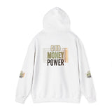 God Money Power Hoodie — Inspirational Faith & Wealth Graphic Sweatshirt