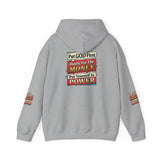 Hoodie — "Put GOD First, Hustle For The MONEY, Put Yourself In POWER" Inspirational Graphic Hoodie
