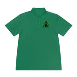 Graphic Polo — 'God Money Power' Green Icon Polo Shirt