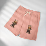 God Money Power Fleece Sweat Shorts — Graphic Casual Lounge Shorts