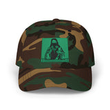 Embroidered Virgin Mary Dad Cap — Green Square Religious Baseball Hat