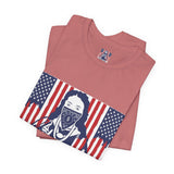 God Money Power Tee — Patriotic Bandana Saint Graphic T-Shirt