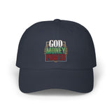 God Money Power- Dad Cap — Embroidered Fist Hat