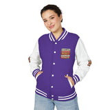 Letterman Jacket — "Put GOD First, Hustle For The MONEY, Put Yourself In POWER" Inspirational Varsity Coat