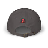 Dad Cap — Retro Red Neon Skull Embroidery