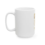 GMP Tiger Ceramic Mug — "God Money Power" Gold Lion/Tiger Graphic (11oz & 15oz)
