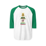 God Money Power Graphic Raglan Shirt