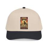 Baseball Cap — "God, Money, Power" Vintage Pyramid Graphic Hat