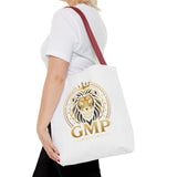 Lion Crest Tote Bag — GMP Gold Emblem Canvas Tote
