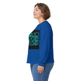 God Money Power Long Sleeve Tee — Retro Neon Graphic Faith & Hustle Shirt