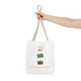 God • Money • Power Tote Bag — Faith-Inspired Money Crown Design