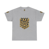 T-Shirt — Gold 3D 'Good Money Power' Graphic Tee