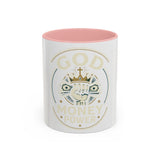 God, Money & Power Coffee Mug — Faith-Inspired Crown & Cash Design (11/15oz)