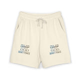 Fleece Sweat Shorts — 'GMP GOD' Marble Text Casual Lounge Shorts