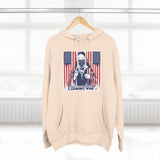 Patriotic 'God Money Power' Hoodie — Americana Flag Graphic Fleece Hoodie