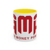 GMP Coffee Mug — Good Money Power Red Accent Ceramic Mug (11/15oz)