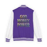 Letterman Jacket — GOD MONEY POWER Varsity Jacket