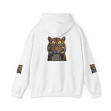 Tiger 'God Money Power' Hoodie – Bold Graphic Animal Print Pullover