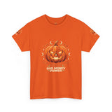 Halloween Jack-O'-Lantern Tee — GMP “God Money Power” Pumpkin Graphic Shirt