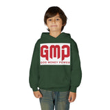 Youth Hoodie - GMP (God Money Power) Bold Red Graphic