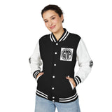 Letterman Jacket - "GMP (God Money Power)" Black & White Varsity Jacket