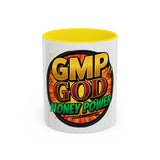 GMP God Money Power Coffee Mug – Bold Comic-Style Accent Mug (11/15oz)